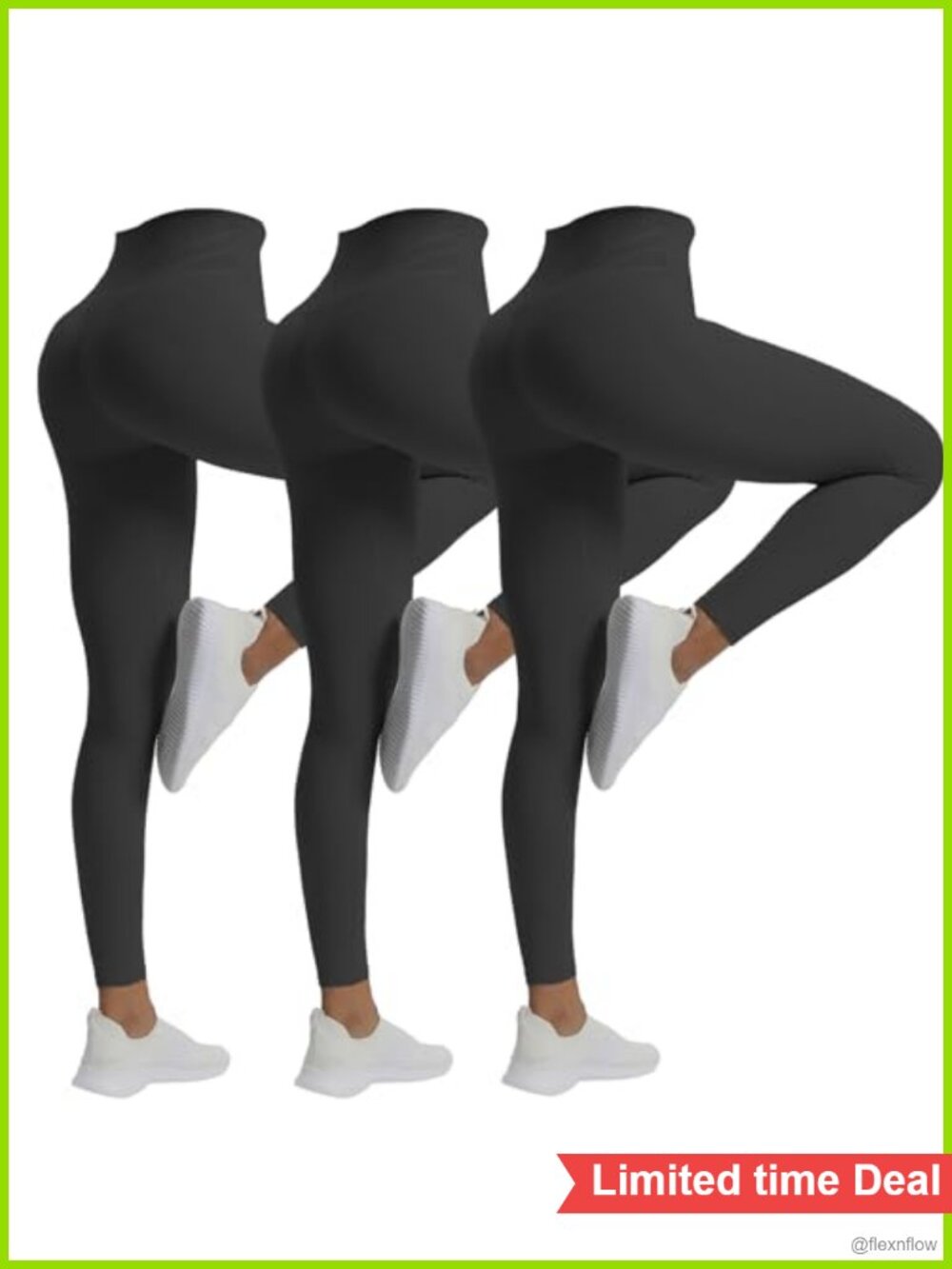 High Waisted Yoga Leggings Buttery Soft Nylon Spandex Workout Pants